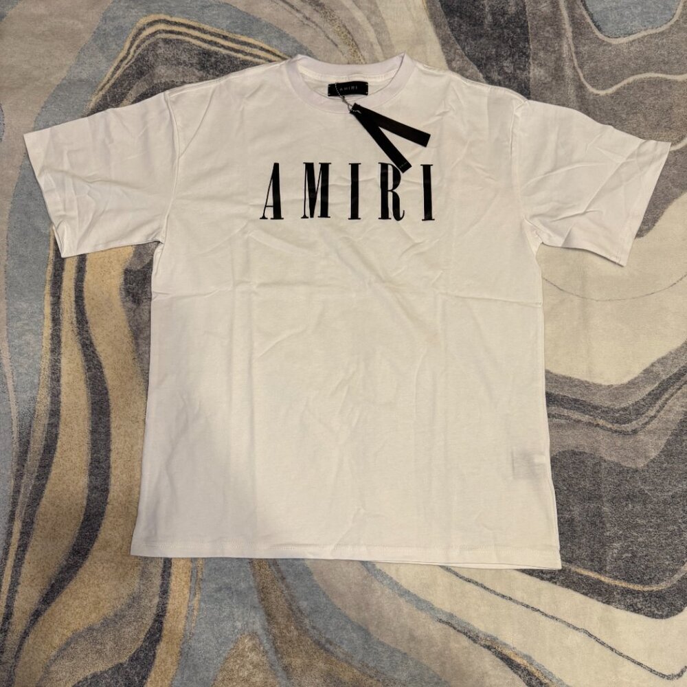 Amiri Spellout Logo White Tee Mens Size Medium or Large